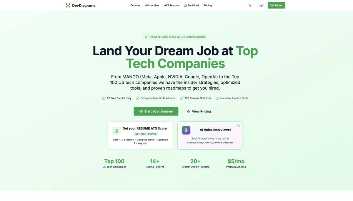 DevDiagrams — Interactive Learning Platform screenshot
